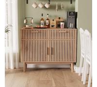 QMTXBYJ Cassettiera con 2 cassetti e 2 ante, credenza con cassetti, cassettiera stretta, in legno, per camera da letto, corridoio, 100 x 35 x 80 cm