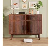 QMTXBYJ Mobile portaoggetti in vimini, credenza 80 cm, credenza sala da pranzo, credenze cucina, cassettiera con 2 cassetti e 2 ante armadio da cucina, armadio da cucina per soggiorno, 100 x 35 x 80