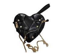 QMVDOJR Abbigliamento Styling Borse a cuore creative Giacca rivettata Borsa a tracolla monospalla da donna