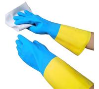 QMVDOJR Cid And Alkali Resistant Cleaning For Household Scrubbe Repeatable Kitchen Dish Washing Rubber Gloves
