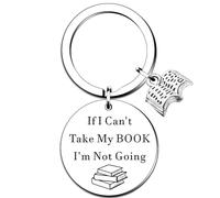 QMVMV Portachiavi per amanti dei libri, regalo per donne e uomini, lettori, scrittori e bibliotecari