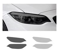 Qmzmro Pellicola Protettiva per fari Auto per BMW M2 F87 2016-2020 Pellicola Protettiva per Fari Auto fumé Nero Tinta Wrap Vinile Trasparente TPU Sticker