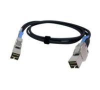 QNAP CAB-SAS05M-8644 - Câble externe SAS - SAS 12Gbit/s - 4 x Mini SAS HD (SFF-8644) (M) pour 4 x Mini SAS HD (SFF-8644) (M) - 50 cm - noir