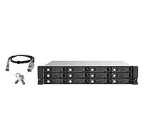 Box per HD esterno QNAP TL-R1220Sep-RP 2.5/3.5" Enclosure HDD/SSD Nero, Grigio [TL-R1220SEP-RP]