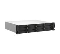 QNAP TS-1264U-RP NAS Armadio (2U) Collegamento ethernet LAN Alluminio, Nero