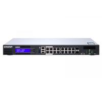 QNAP QGD-1600P Gestito Gigabit Ethernet (10/100/1000) Supporto Power over Ethernet (PoE) 1U Nero, Grigio