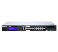 QNAP QGD-1600P Connessione Ethernet Gigabit gestita (10/100/1000), con supporto dell'alimentazione via Ethernet (PoE) 1U Nero, Grigio - Nouvo