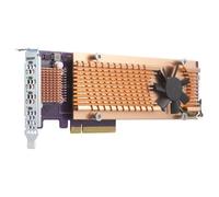 QNAP QM2-4P-384 scheda di interfaccia e adattatore Interno PCIe (QUAD M.2 PCIE SSD EXPANS CARD - SUPPORTS UP TO FOUR M.2 2280)