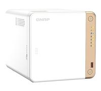 QNAP TS-462-2G server NAS e di archiviazione Tower Intel® Celeron® N4505 2 GB DDR4 0 TB QNAP QTS Bianco