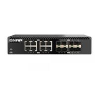 QNAP QSW-3216R-8S8T switch di rete Non gestito L2 10G Ethernet (100/1000/10000) Nero [QSW-3216R-8S8T]