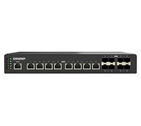 QNAP Switch QSW-IM3216-8S8T | 8X 10GbE RJ45, 8X 10GbE SFP+, L2 gestito, IP20, DC 9-54 V, montaggio su rack