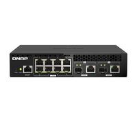 QNAP QSW-M2108R-2C switch di rete Gestito L2 2.5G Ethernet (100/1000/2500) Supporto Power over (PoE) Nero [QSW-M2108R-2C]
