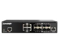QNAP QSW-M3212R-8S4T-US Switch 10GbE a mezza larghezza a 12 porte per montaggio su rack