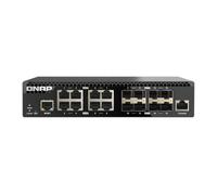 QNAP QSW-M3216R-8S8T switch di rete Gestito L2/L3 10G Ethernet (100/1000/10000) 1U Nero [QSW-M3216R-8S8T]