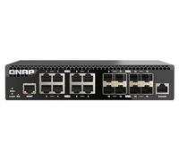 QNAP QSW-M3216R-8S8T switch di rete Gestito L2/L3 10G Ethernet (100/1000/10000) 1U Nero [QSW-M3216R-8S8T]