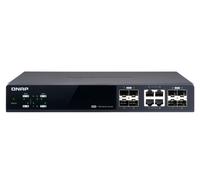 QNAP QSW-M804-4C switch di rete Gestito 10G Ethernet (100/1000/10000) Nero [QSW-M804-4C] NEW