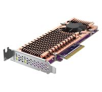 QNAP Scheda di espansione SSD Dual M.2 PCIe QM2-2P-384A, supporta fino a due SSD M.2 2280/22110 Form Factor M.2 PCIe (Gen3 x4), interfaccia host PCIe Gen3 x8, staffa a basso profilo precaricata, 2 x