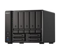 QNAP TS-H973AX NAS Tower Ryzen Embedded V1500B 32 GB DDR4 0 TB QuTS hero Nero