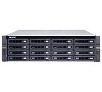 Qnap Systemsrackmount NAS con 6 core, 3, 4 GHz e due porte SFP+ 10GbE integrate per ottimizzare le prestazioni di sistema, nero