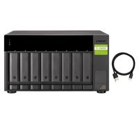 QNAP TL-D800C contenitore di unit di archiviazione Box esterno HDD/SSD Nero Grigio 2.5/3.5 (QNAP TL-D800C - Array unit disco r