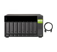 QNAP TL-D800C contenitore di unità di archiviazione Box esterno HDD/SSD Nero, Gr