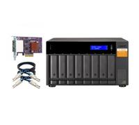 QNAP TL-D800S contenitore di unità di archiviazione Box esterno HDD/SSD Nero, Gr