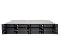 QNAP TL-R1200C-RP contenitore di unità di archiviazione 2.5/3.5" Enclosure HDD/SSD Nero, Grigio