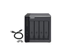 QNAP TR-004 contenitore di unità di archiviazione Box esterno HDD/SSD Nero 2.5/3.5"