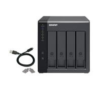 QNAP TR-004 contenitore di unità di archiviazione Box esterno HDD/SSD Nero 2.5/3.5"