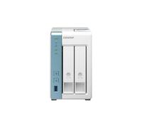 QNAP TS-233 server NAS e di archiviazione Tower ARM Cortex-A55 2 GB 0 TB QNAP QTS Bianco