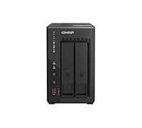 Qnap TS-253E 8G, 2 bay NAS (Intel® Celeron® J6412 4 core/4 thread, Turbo fino a 2,6 GHz, Dual 2,5 GbE) 12 TB bundle con dischi rigidi WD RED Plus da 6 TB