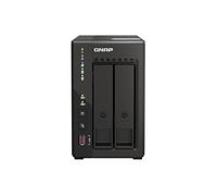 QNAP TS-253E-8G-US NAS desktop ad alte prestazioni a 2 alloggiamenti con processore Intel Celeron Quad-core, RAM DDR4 da 8 GB e doppia connettività di rete 2,5GbE (2,5G/1G/100M) (senza disco)