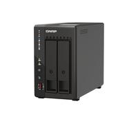 QNAP TS-253E-8G-US NAS desktop ad alte prestazioni a 2 alloggiamenti con processore Intel Celeron Quad-core, RAM DDR4 da 8 GB e doppia connettività di rete 2,5GbE (2,5G/1G/100M) (senza disco)