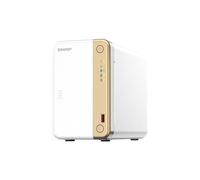 QNAP TS-262 NAS Tower Intel® Celeron® N4505 4 GB 0 TB QNAP QTS Oro, Bianco