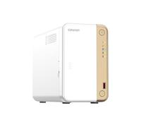 Qnap TS-262 Turbo Station NAS (processore Intel® Celeron® N4505 2 core/2 thread, Turbo fino a 2,9 GHz, 4 GB di RAM, 1 porta LAN RJ-45 2,5 GbE) da 4 TB con 2 TB WD Red Plus