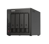 QNAP TS-453E 8G, 4 bay NAS (Intel Celeron J6412 4 core/4 thread, Turbo fino a 2,6 GHz, Dual 2,5 GbE) 16 TB bundle con dischi rigidi WD RED Plus da 4 TB