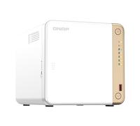 QNAP TS-462-4G server NAS e di archiviazione Tower Intel® Celeron® N4505 4 GB DDR4 0 TB QTS Bianco [TS-462-4G]