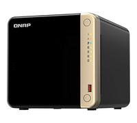 QNAP TS-464-8G-US NAS desktop ad alte prestazioni a 4 alloggiamenti con processore Intel Celeron Quad-core, slot M.2 PCIe e doppia connettività di rete 2,5GbE (2,5G/1G/100M) (senza disco)