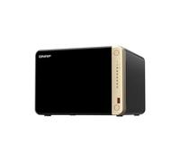 QNAP TS-664-8G-US NAS desktop ad alte prestazioni a 6 alloggiamenti con processore Intel Celeron Quad-core, slot M.2 PCIe e doppia connettività di rete 2,5GbE (2,5G/1G/100M) (senza disco)