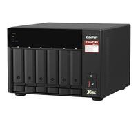Qnap TS-673A Turbo Station NAS 6-Bay (AMD Ryzen™ Embedded V1500B 4 core/8 thread 2,2 GHz 8 GB DDR4 RAM 2 x RJ-45 2,5 GbE porta LAN) WD Red Plus Bundle, colore: WD Red Plus, dimensioni nome: 72 TB