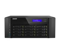 QNAP TS-h1290FX NAS Tower EPYC 7302P 128 GB DDR4 0 TB QuTS hero Nero (12-Bay U.2