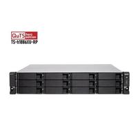 QNAP TS-H1887XU-RP NAS Armadio (2U) Collegamento ethernet LAN Nero, Bianco E-2336 TS-H1887XU-RP-E2336-32G