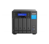 QNAP TVS-H474 NAS Tower Intel® Pentium® G7400 8 GB DDR4 0 TB QuTS hero Nero (TVS
