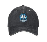 QNBUFOY Cotone Comfort C'Est Marseille Bebe Rapper Om Cappellini da Baseball JUL Panamka Distressed Denim Caps Casual attività All'aperto Morbido Snapback Cappello Regalo