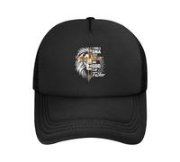 QNBUFOY Cotone Lavato Ho Fatto Un Test del Dna Dio è Mio Padre Gesù Ian Trucker Cappello Uomo Donna Estate Mesh cap Cappello Casual Sun Hat Adjustbale Regalo