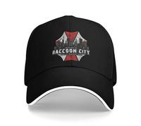 QNBUFOY Cotone Lavato Videogioco Resident Eviling 4 Ombrelli Corporation Raccoon City Sun Berretto da Baseball Estate Hip Hop Cappelli Unisex Uomini Tennis Skate Regalo