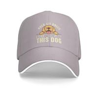 QNBUFOY Hold My Drink I Gotta Pet This Dog Hat Baseball cap Duck Tongue cap Adulto Sandwich Cappello Grigio