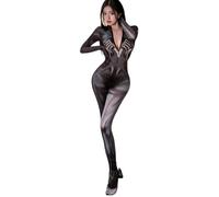 QNCLO Costume intero da donna per cosplay Super Spider Girl Hero Teddy Intimo Anime Giapponese, Nero 1, taglia unica