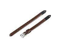 QNGMKBKTDZ Adatto For Fossil ES3745 ES3861 ES4026 ES3862 ES4340 Cinturini For Orologi Da Donna Bracciale Piccolo Da 8 Mm(Coffee,8mm-Silvery Buckle)
