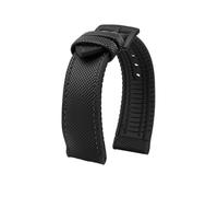 QNGMKBKTDZ Cinturino in caucciù di nylon tela 20mm 22mm 24mm cinturino da uomo adatto for Omega adatto for Breitling adatto for Avengers adatto for accessori for orologi serie Longines(Black Black-B p